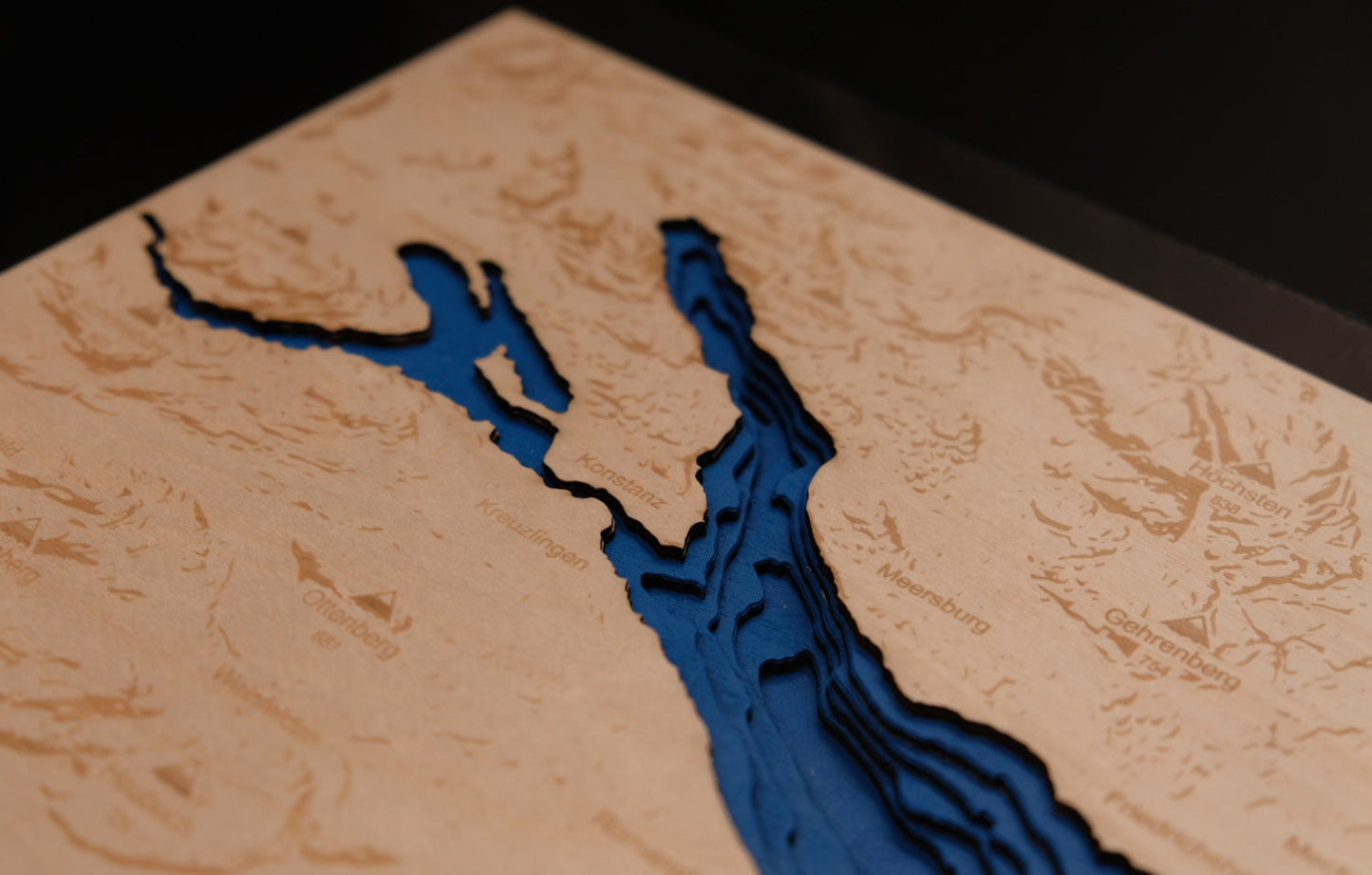 3D Wandkarte Bodensee, Wandkarte, Bodensee, Deko, Hause, Home