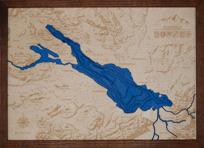 3D Wandkarte Bodensee, Wandkarte, Bodensee, Deko, Hause, Home