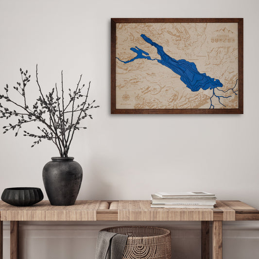 3D Wandkarte Bodensee, Wandkarte, Bodensee, Deko, Hause, Home